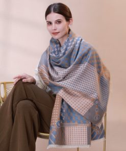 Wool Knitted Scarf Hat Combo Set-M071430