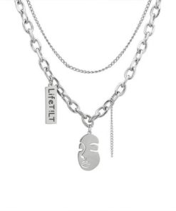 Big Circle Logo Necklace-M052008