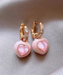 Golden Letter Earrings-M022806