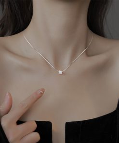 Golden Silver Chain Necklace-M052901