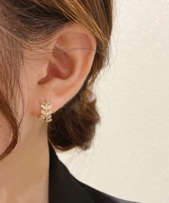 Double Half Hoop Earrings-M012703