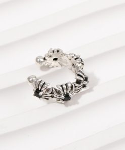 Classic Circle Letter Earrings-M030701