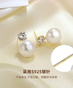 Rhinestone Logo Earrings-M030707
