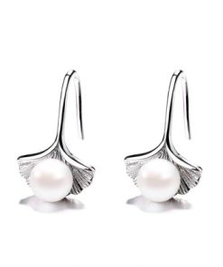 Textured Letter Stud Earrings-M012601