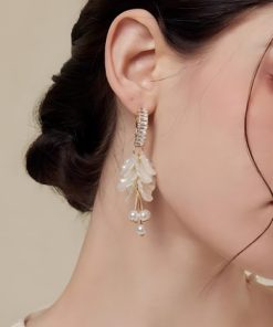 Heart-shaped Letter Earrings-M011502