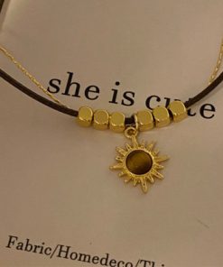 Golden Chain Necklace Sets-M052701