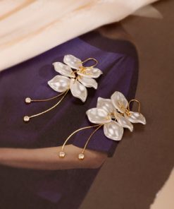 Metal Logo Earrings-M030710