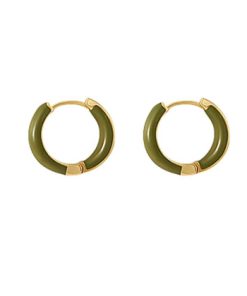 Drop Hoop Earrings-M012703