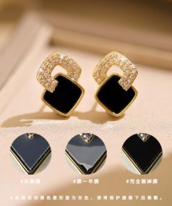 Classic Golden Color Earrings-M011603